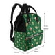 thumbnail image 2 of Disketp green Christmas Element Mochila de Pañales de Gran Capacidad con Múltiples Bolsillos, Mochila de Viaje Multifuncional para Bebé, Unisex, Moderna y Resistente, 2 of 6