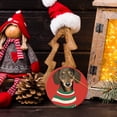 thumbnail image 6 of Cute Dachshund Wearing Christmas Sweater - Christmas Ornament Xmas Keepsake Ceramic Ornaments Holiday Decorations for Tree Christmas Gift Ideas 2.95in, 6 of 6