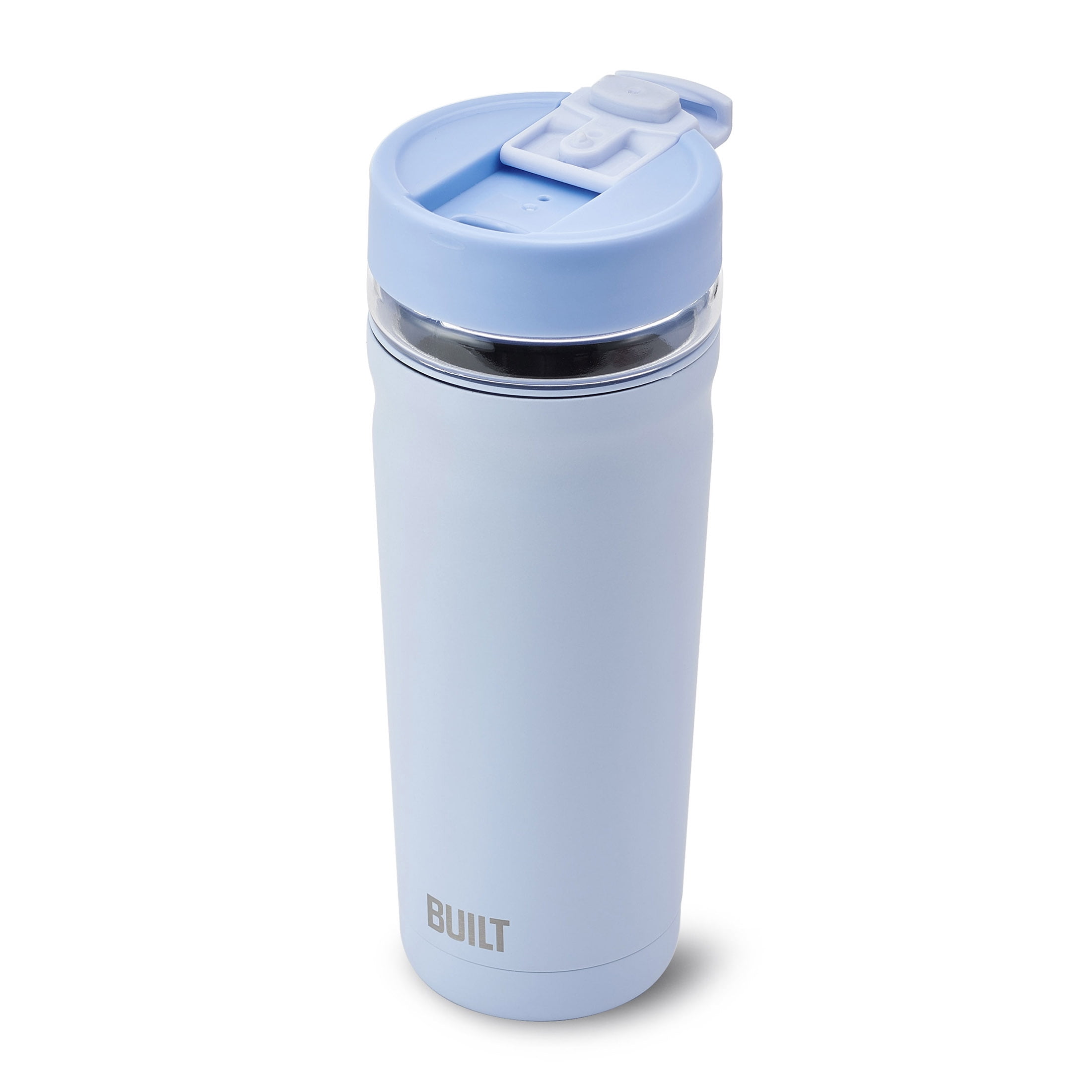 Built Torrent 20 oz Light Blue Insulated Stainless Steel Tumbler with Glass Interior