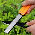 thumbnail image 2 of Sharpener Double Sided Portable Mini Foldable Accessories Sharpener Sharpening Stone Kitchen Handheld Whetstone Household Tools Home for Hiking Black, 2 of 9