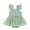 Green, variant on Aojekbee Baby Girl Summer Romper Dress Casual Mesh Patchwork Ruffles Ribbed Jumpsuit for Newborn Toddler Cute Clothes