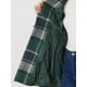 thumbnail image 5 of Abrigo de palanca para mujer Abrigo con frente tipo trenca a cuadros con cuello vuelto clásico Verde S, 5 of 6