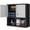 BlackGray, variant on NICEGDLT Metal Garage Wall Cabinet, Metal Wall Mounted Storage Cabinets with Lockable Doors and Adjustable Shelves