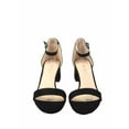 thumbnail image 2 of Eldred Women's Open Toe Ankle Strap Buckle Low Chunky Heels Causal Sandals Shoes (Black, 8.5), 2 of 2