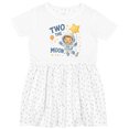 thumbnail image 3 of Inktastic Two the Moon Astronaut 2nd Birthday Girls Toddler Dress, 3 of 5