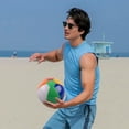 thumbnail image 3 of BESTSKY Beach Balls, Inflatable 16-Inch Rainbow Beach Ball Set, Fun Summer Beach Toys, 3-Pack, 3 of 6