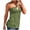 Army Green, variant on Ladies 3x Muscle Shirts Women Casual Sleeveless Bandeau Tank Top Loose HTop Summer Casual Holiday Blouse Loose Tanks