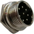 thumbnail image 2 of Lot of 10 Workman C-8P Replacement 8-Pin CB Radio Microphone Panel Jack Mount, 2 of 8