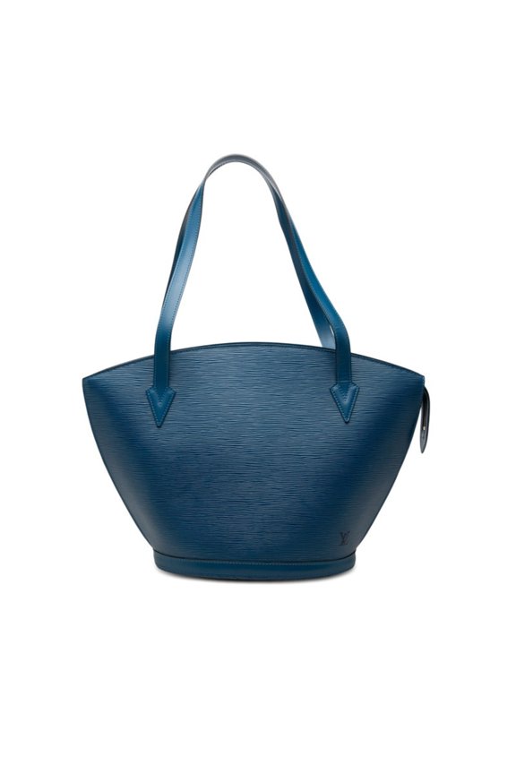 Pre-Owned Louis Vuitton Epi Saint Jacques Shopping Tote Bag Shoulder M52265 Toledo Blue Leather...
