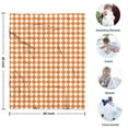 thumbnail image 4 of Orange and White Diamond Pattern Blanket,Comfortable Soft Flannel Throw Blanket,All Season,Warm Lightweight Blankets for Sofa Bed Couch Living Room Chair,30"x40", 4 of 4