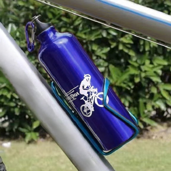 Euaioeiu Insulated Cycling Water Bottle 750ml, Leakproof Aluminum Alloy Sports Kettle with Carabiner Clip, for Mountain Bike Riding, Road Biking, Hiking, Gym Fitness & Outdoor Camping Hydration