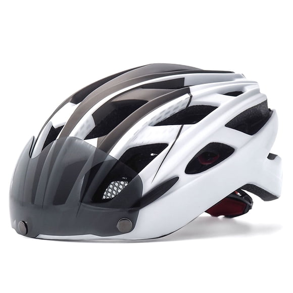 Casco de bicicleta de montaña Eigraketly ligero y portátil ajustable Blanco y Gris Tamaño libre Type2 NO2