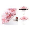 thumbnail image 2 of Double Layer Embroidered Lace Umbrella Three Folding Anti-uv Windproof, 2 of 7