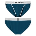 thumbnail image 2 of TANBOM Men's Bulge Enhancing Triangle Thong Nylon Underwear Blue XL 1-Pack, 2 of 6