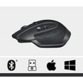 thumbnail image 2 of Logitech MX Master Wireless Mouse Navy Blue– Use on Any Surface, Ergonomic Shape, Hyper-Fast Scrolling, Rechargeable, for Apple Mac or Microsoft Windows Computers, Meteorite, 2 of 5