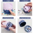 thumbnail image 3 of allydrew Mini Aspirateur de Bureau Portable USB, Lilas Chaton, 3 of 6