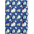 thumbnail image 2 of GZHJMY Blue Cute Christmas Snowman Outdoor Tablecloth 60x90In,Rectangle Table Cover Kitchen Dinner for Outdoor and Indoor Party Holiday Hotel BBQ-Christmas194 Home Decor, 2 of 7
