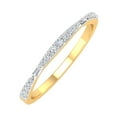 thumbnail image 1 of Round and Baguette Shape Diamond Wedding Band Ring in 10K Yellow Gold (0.12 cttw) (Ring Size 10), 1 of 6