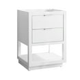 thumbnail image 5 of Avanity Allie-V24-S Allie 24" Single Free Standing Wood Vanity Cabinet Only - White, 5 of 5