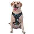 thumbnail image 1 of Wukai Black Panther Floral Illustration Print Pet Harness, Pet Leash Vest - Adjustable Buckle, Reflective Design, Pet Accessories Suitable for Small, Medium and Large Dogs-Medium, 1 of 6