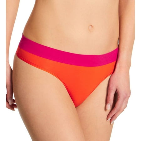 

Women s DKNY DK5016 Seamless Litewear Thong (Hot Color Block M)