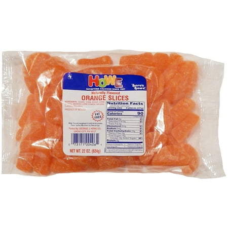 Howe Traditional Nostalgic Candies  Vintage Style Old Fashioned Candy Flavors  Sweet Chewy Orange Slices  22 Oz