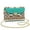 American Tribal Print Beige Cyan, variant on SCRAWLGOD Skull Butterfly Print Small Sling Bag Lightweight PU Leather Crossbody Bags for Women Trendy Scratch Resistant Crossbody Purse with Detachable Chain