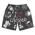 thumbnail image 3 of Uemuo I Love Coffee Pattern Men's Swim Trunks Hawaiian Beach Bathing Suit Swimsuits Beach Quick-Dry Shorts with Pockets-3X-Large, 3 of 9