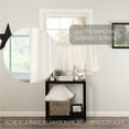 thumbnail image 5 of VHC Brands Burlap Farmhouse Antique White Tier Set of 2 Curtains 24x36, 5 of 7