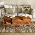 thumbnail image 7 of Gianna 39.4"Lx19.6"Wx17.4"H Wood Lift Top Coffee Table with Hidden Compartment and Adjustable Storage Shelf, 7 of 7
