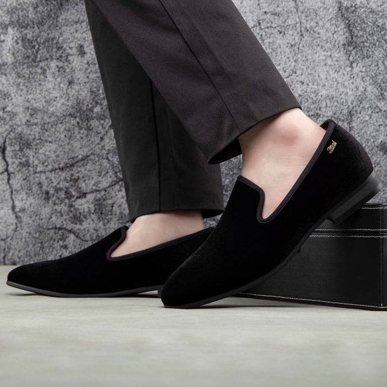 Sleek Black Men\'s Loafers Toledo Black Hazel Loafers – HolloMen main image 3