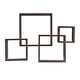 thumbnail image 1 of Estante de Pared Danya B con Cubos Intersectados Flotante Negro 45x10x65 cm, 1 of 5