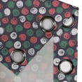 thumbnail image 4 of Ambesonne Grunge Grommet Curtain, Brushed Floral Design, 50" x 72", Dark Taupe Sea Green, 4 of 6