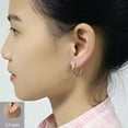 thumbnail image 6 of HOOUN 1Pair Stainless Steel Hoop Earrings for Men Women Cartilage Nose Ring Piercing-Multicolor-2.5*8mm, 6 of 9