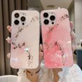 thumbnail image 4 of Allytech Case for iPhone 15 with Marble Pattern, Stylish Ultra Slim Lightweight Shockproof Anti-Scratch Case for Women Girls, Soft TPU Bumper PC Back Cover for iPhone 15, E, 4 of 10