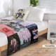 thumbnail image 5 of Manta de 50 x 40 pulgadas, diseño de portada de álbum, color rosa, ultra suave, para sofá, sillón, cama, camping, picnic, manta de viaje, regalo para mamá, papá, pareja, niña, novio, esposa, 5 of 8