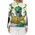 thumbnail image 2 of Power Rangers Women’s Pajama Top 3D Digital Print Sleepwear Trendy Crewneck Pullovers Long Sleeve Shirts 6XL, 2 of 8