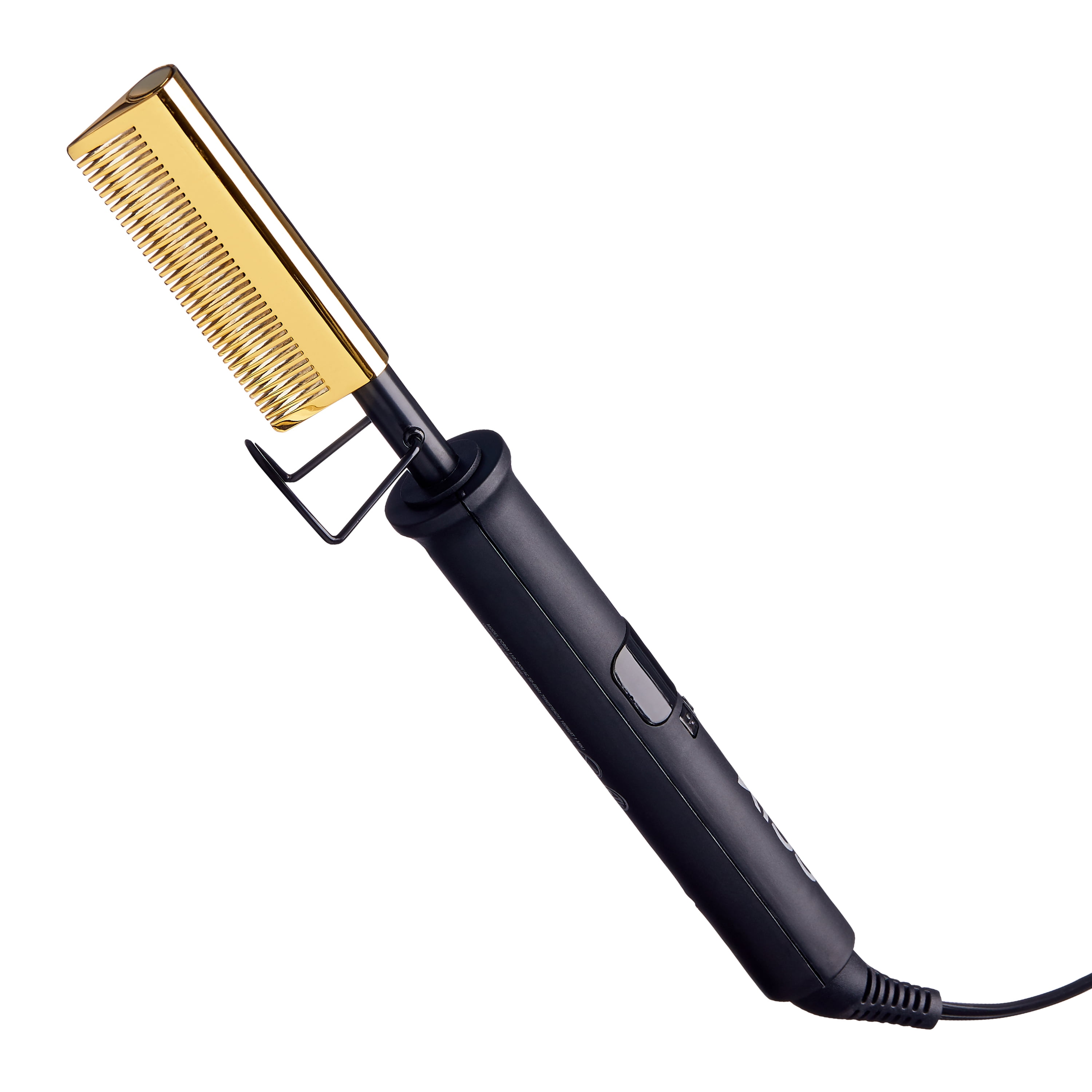 KISS Professional LED Display Polished Gold Ceramic Pressing Comb