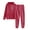 Red, variant on Womens Travel Outfit for Airplane Women Summer Casual V Neck Top And Pants Sets Solid Color Knitted Sweater Two Piece Suit Airport Travel Outfit Women Women's Travel Outfits (Khaki,One Size)