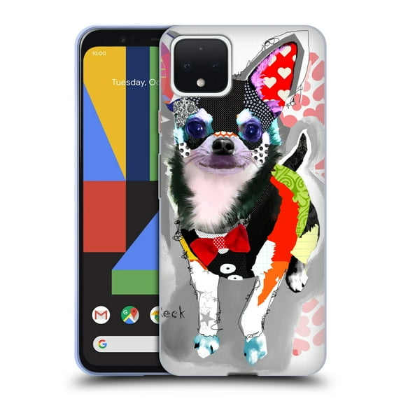 Head Case Designs Officially Licensed Michel Keck Dogs 3 Chihuahua Soft Gel Case Compatible with Google Pixel 4
