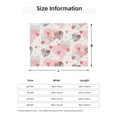 thumbnail image 4 of YFYANG Lightweight Warm Flannel Blanket, Pink Heart Texture Throw Blanket for Bed, Sofa, Travel, Camping, 60"x50", 4 of 7