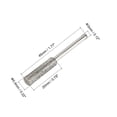 thumbnail image 2 of Unique Bargains 7/32 Inch Diamond Chainsaw Sharpener Sharpening Stone Polishing Grinding File Tool, Silver 16 Pack, 2 of 5