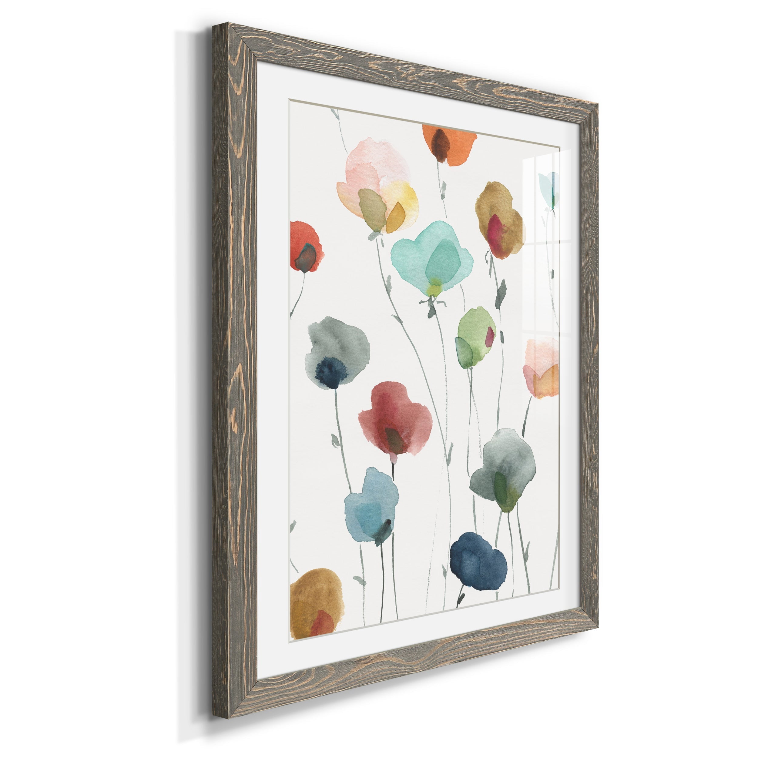 Lollipop Garden I - Premium Framed Print - Distressed Barnwood Frame - Ready to Hang