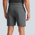 thumbnail image 3 of cocolona Mens Shorts Summer Casual Button Work Shorts Outdoors Hiking Shorts Loose Solid Color Business Suit Shorts, 3 of 6