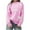 Pink Sweaters for Winter, variant on XPMWRP Women's Printing Bow Winter Sweater Long Sleeve Loose Fit Casual Crewneck Knit Fashionable Sweaters Pullover Blue Free Size