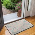 thumbnail image 2 of Pink Floral Pattern Door Rugs,Washable Non Slip Door Mats Indoor,Decorative Door Mats,Entry Mat Indoor for Entrance,Bedroom,Kitchen,Bathroom,30"x17", 2 of 6