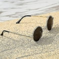 thumbnail image 2 of Lunettes de Soleil Rondes Polarisées Rétro pour Hommes et Femmes Style John Lennon, 2 of 3