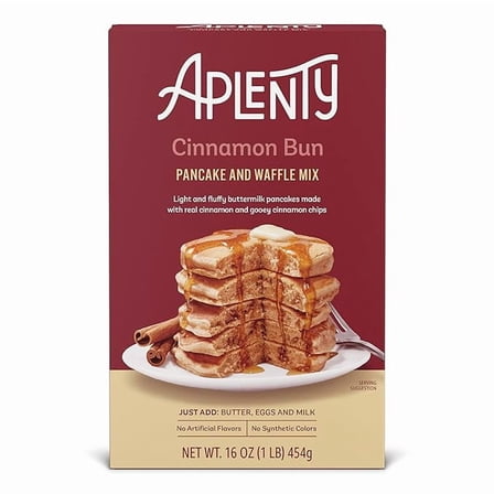 Aplenty Pancake Mix, Cinnamon Bun ( Pack of 2 )