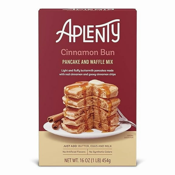 Aplenty Pancake Mix, Cinnamon Bun ( Pack of 2 )