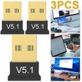 thumbnail image 1 of 3 Uds USB Compatible Con Dientes 5 1 Adaptador Transmisor Inalámbrico Receptor para Ordenador Portátil PC Azul, 1 of 8